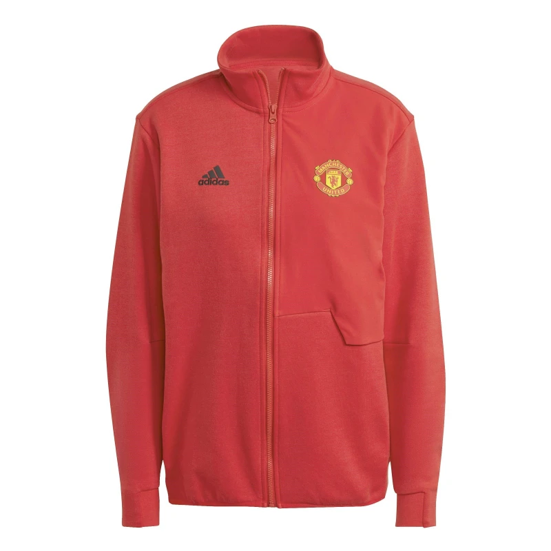 Image of adidas Manchester United Anthem Jacket Womens - Red Red M