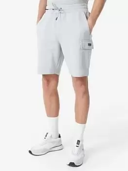 Image of Barbour International Voyager Jersey Cargo Shorts - Grey, Size XL, Men