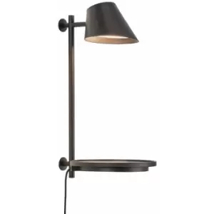 image of Nordlux Stay LED Dimmable Reading Light Black, 2700K