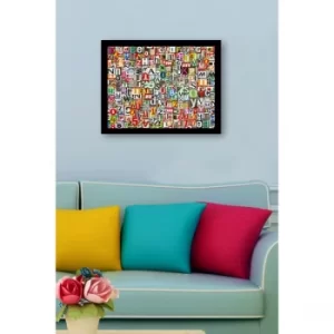 Image of SC1209 Multicolor Decorative Framed MDF Painting