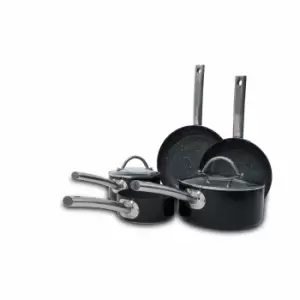 Image of Durastone Professional 5 Piece Cookware Set and 2 Glass Lids