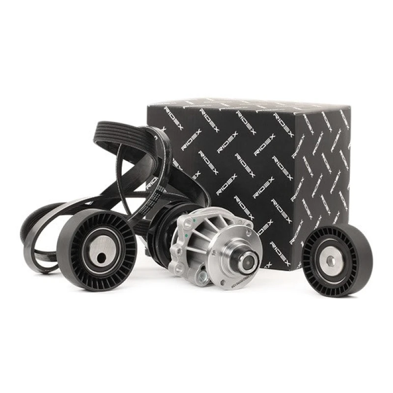 Image of RIDEX 4172P0022 Water Pump + V-Ribbed Belt Kit Water Pump + V-Ribbed Belt Kit (4172)