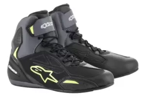 Image of Alpinestars Faster-3 Drystar Black Gray Yellow Fluo US 12