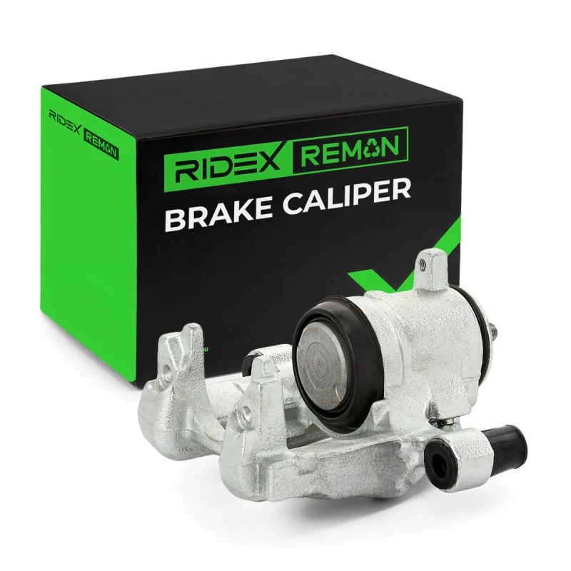 Image of RIDEX REMAN 78B3028R Brake caliper Rear Axle, without electric motor, for vehicles with electric parking brake Grey Cast Iron Brake Caliper (78)