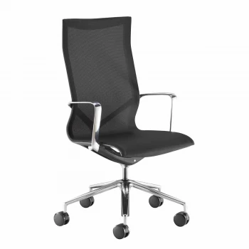 image of TC Office Flex Executive High Back Mesh Chair, Black