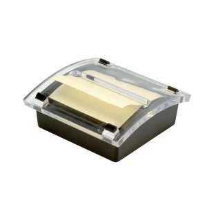 image of 5 Star Office Re Move Concertina Note Dispenser Acrylic topped with FREE Pad for 76x76mm Notes