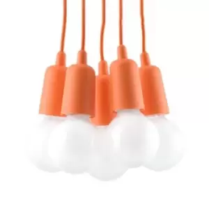 image of Sollux Pendant Lamp Diego 5 Orange