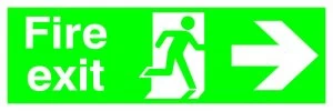 Image of Signslab 150x450 Fire Exit R/m Arw R Pvc
