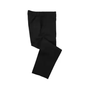 Image of Dennys Unisex Black Elasticated Trouser / Chefswear (2XL) (Black)