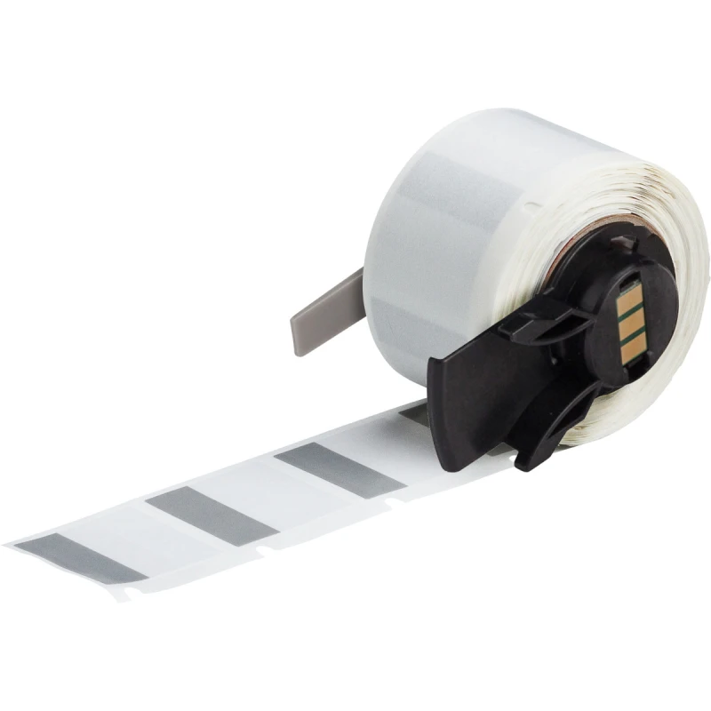 Image of Brady M6-19-427-GY printer label Grey. Transparent Self-adhesive print