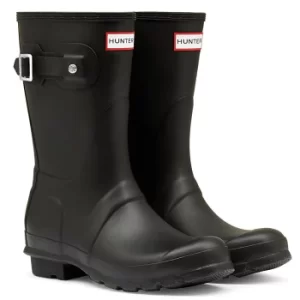 Image of Hunter Womens Original Short Wellington Boots Black 7 (EU41)