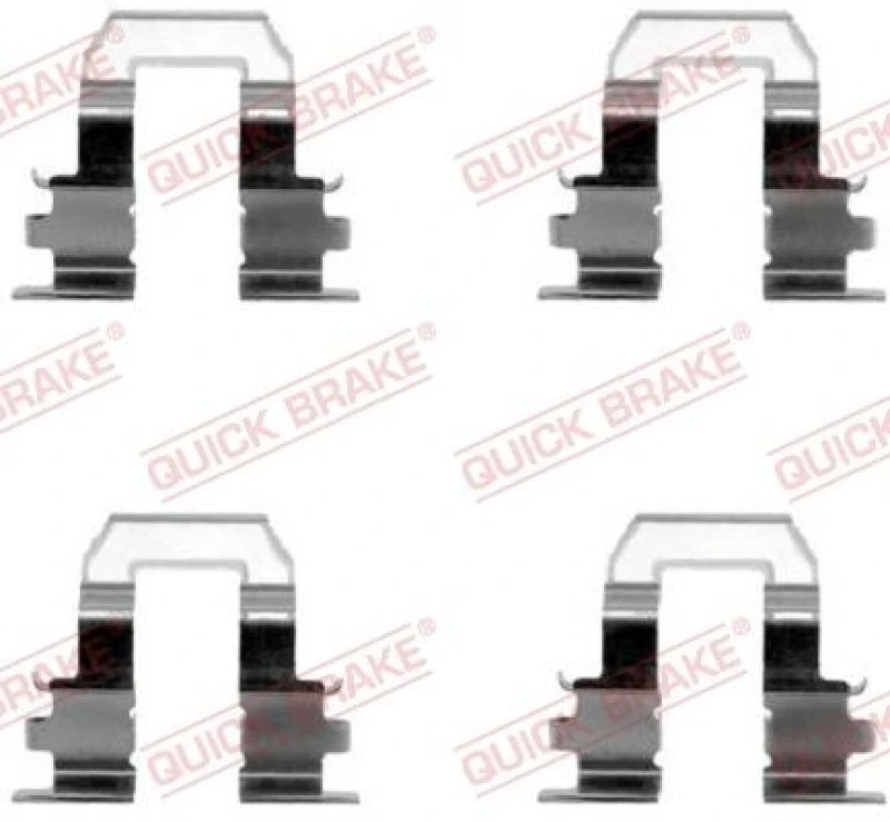 Image of QUICK BRAKE Brake pad fitting kit QUICK BRAKE 109-1255