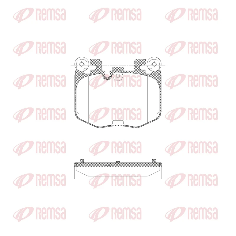 Image of REMSA Brake pad set REMSA X2040.00