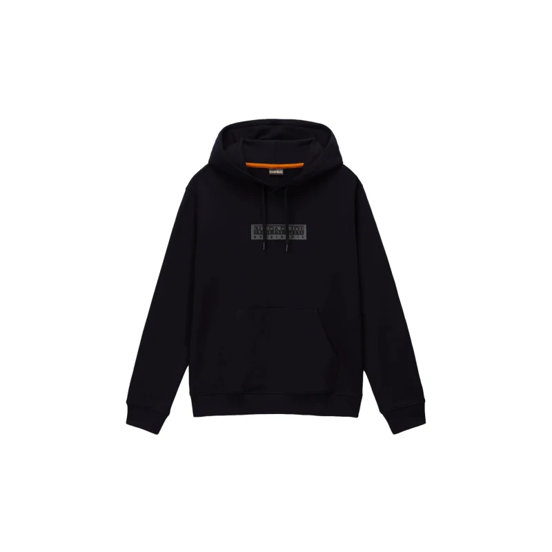 Image of Hooded sweatshirt Napapijri Box Logo Noir Male XS
