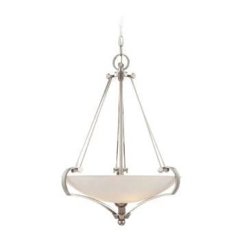 Image of Elstead Sutton Place - 4 Light Ceiling Pendant Imperial Silver, E27