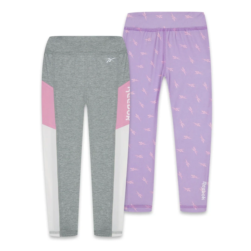 Image of Reebok 2Pk Vctr Lgng - Purple Purple 3 - 4 Years