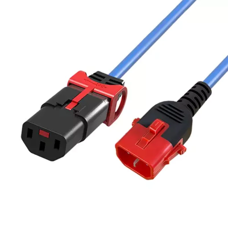 Image of Scolm 1.5M C14-C13 D-Lck Bl PVC 1.0MM