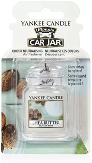 Image of Shea Butter (Pack Of 10) Yankee Candle Car Jar Air Freshener