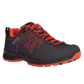 Image of Regatta Samaris Low II Walking Shoes - Black/Fiesta