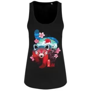 image of Unorthodox Collective Ladies/Womens Aka Floaty Tank Top (Medium) (Black)