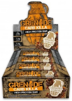 image of Grenade Carb Killa Protein Bars Caramel Chaos 12 x 60g