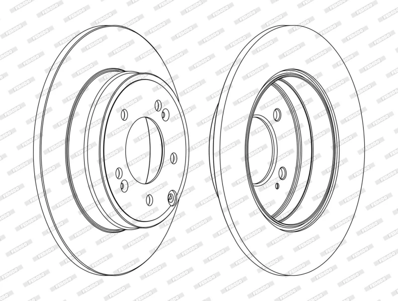 Image of Brake disc FERODO DDF1787C
