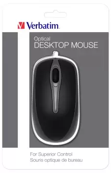 Image of Verbatim 49019 mouse USB Type-A Optical 1000 DPI Ambidextrous