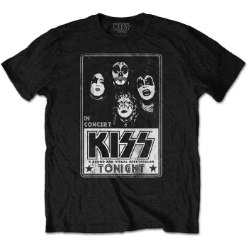 Image of KISS - Tonight Unisex Large T-Shirt - Black