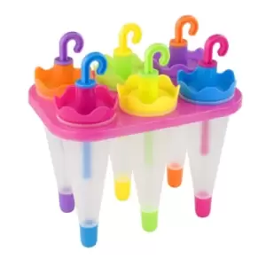 image of SET 6 UMBRELLA LOLLY MOULDS