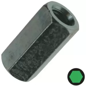 image of M12 x 36mm Hex Connector Nut - Box of 25 - Silver