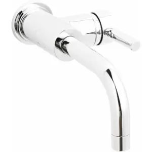 Image of Hudson Reed Tec Single Lever Side Action Basin Mixer Tap Wall Mounted - Chrome