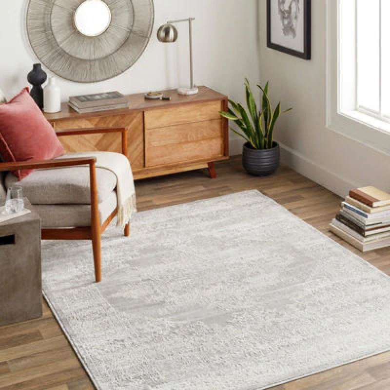 Image of Livabliss Vintage Oriental Boho Grey Ceren Area Rug 120 X 170 Cm - Easy Care, Non Shedding, Ideal For Living Room & Bedroom