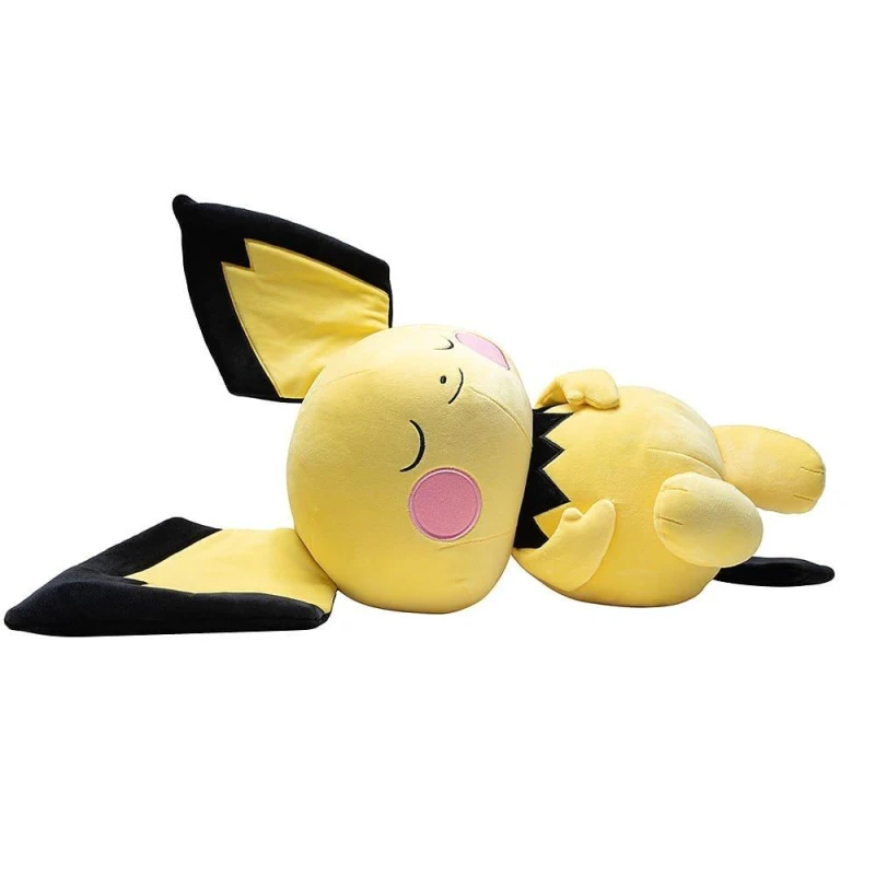 Image of Pokemon Pokmon Pichu Sleeping 18" Plush - Black One Size