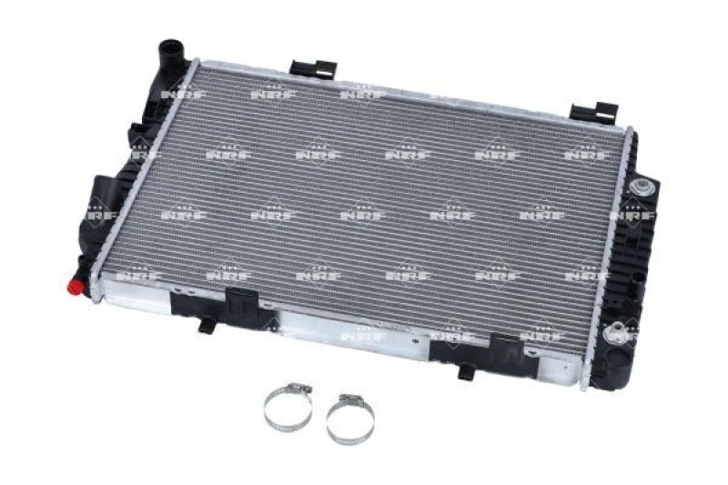 Image of NRF 55345 Engine radiator EASY FIT Brazed cooling fins, Aluminium, with mounting parts Aluminium Radiator,engine cooling (470)