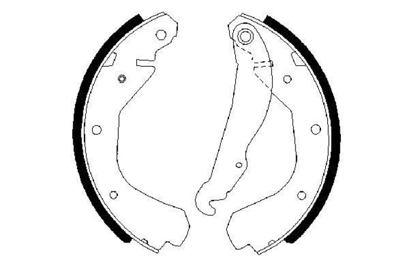 Image of Bosch 0 986 487 213 Brake Shoes Brake Shoe Set (70)