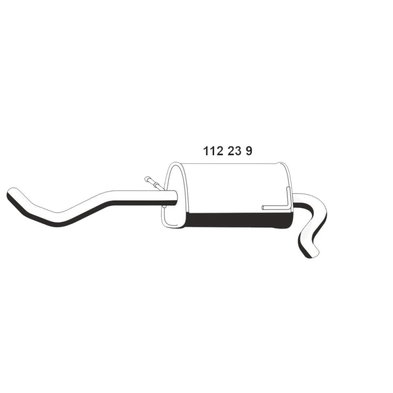 Image of ERNST 112239 Rear silencer End Silencer (3437)