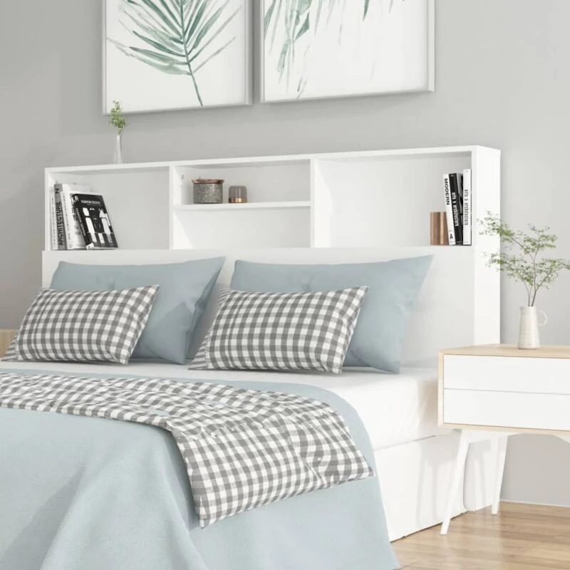 Image of VIDAXL Headboard Cabinet White 160x19x103.5cm vidaXL 8720286966600