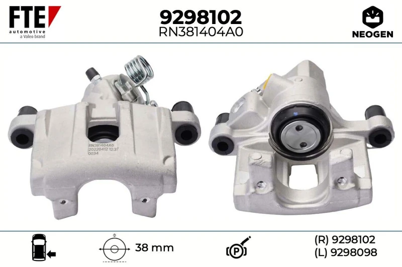 Image of Brake caliper FTE 9298102