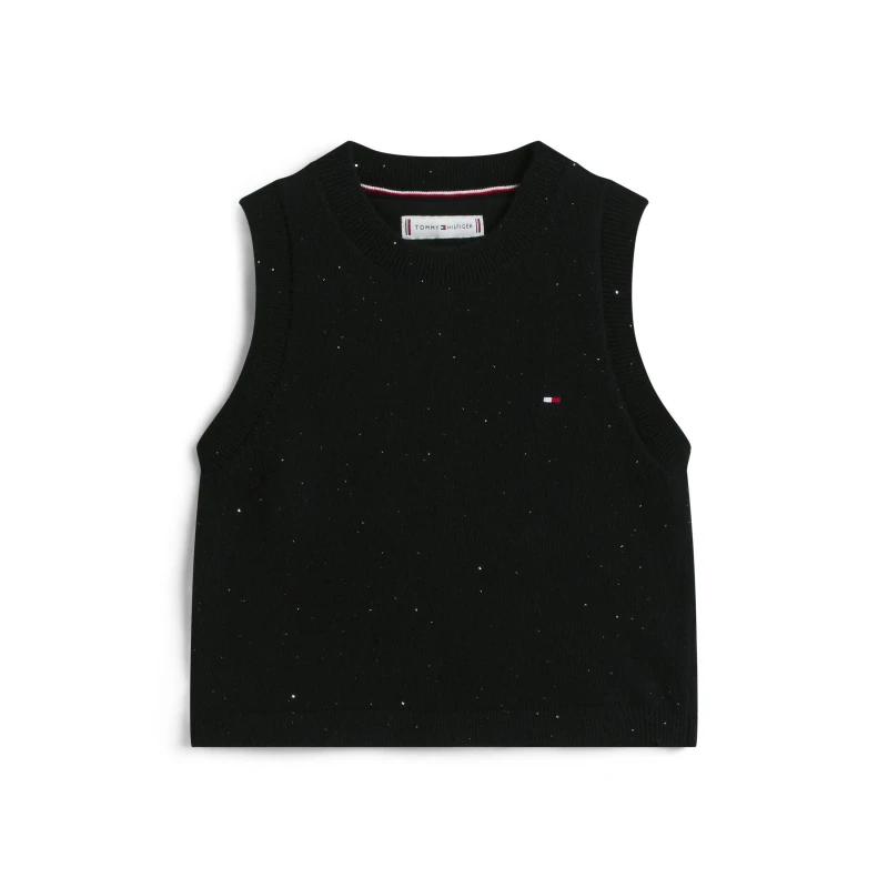 Image of Tommy Hilfiger Kids Sequin Knitted Top Black BDS female 10Y