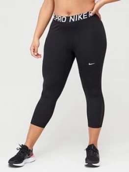 image of Nike Training Crop Legging (Curve) - Black