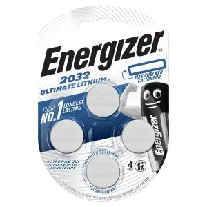 Image of Energizer Ultimate Lithium 2032 Batteries - 4 Pack