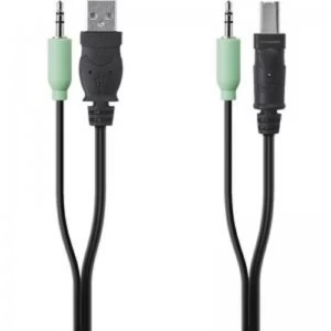 Image of Belkin 3.05 m KVM Cable for KVM Switch, Computer, Server, Keyboard, Mo