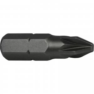 Image of Faithfull Pozi S2 Grade Steel Screwdriver Bits PZ1 25mm Pack of 3