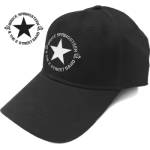 Image of Bruce Springsteen - Circle Star Logo Unisex Baseball Cap - Black