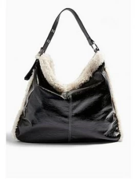 Image of Topshop Fleur Tote Bag - Black