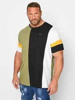 Image of BadRhino Horizontal Cut & Sew T-Shirt - Multi, Green, Size 3XL, Men