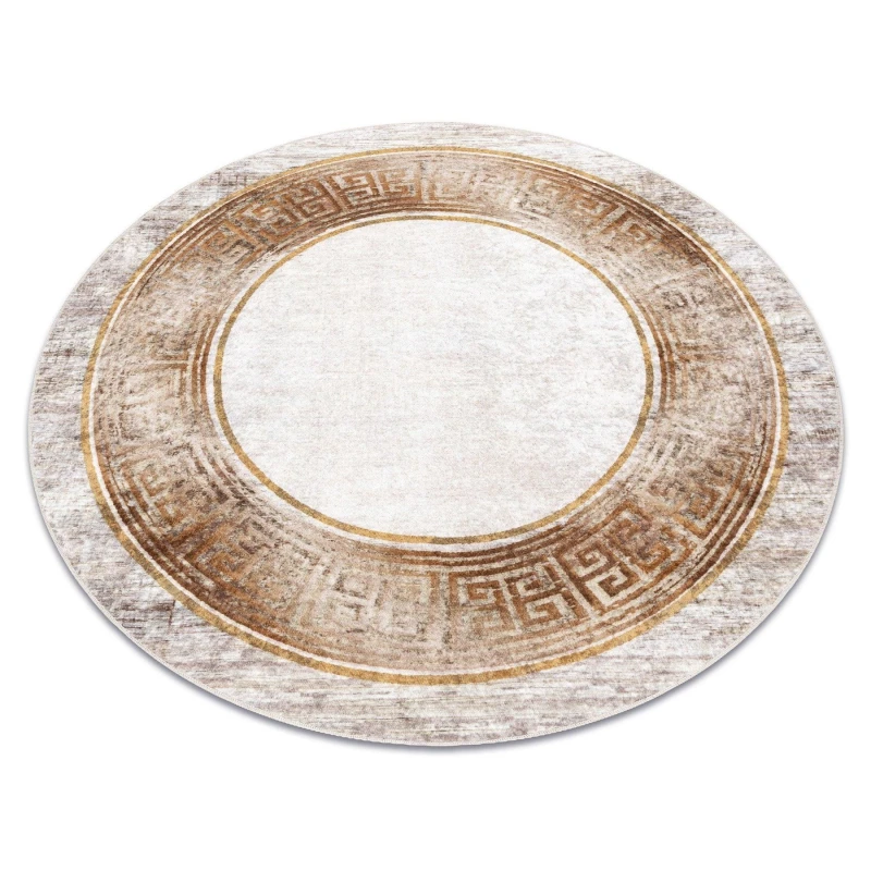 Image of RugsX Miro Rug in Beige Size: 160cm diameter Beige Unisex 160cm diameter