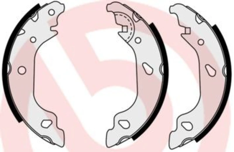 Image of BREMBO Brake Shoe Set BREMBO S 23 551