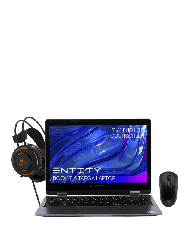 Image of Entity Book 11.6 Targa Home Laptop + Entity Prizm 2.4Ghz Wireless Mous