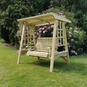 image of Hawthorn 2 Seater Swing Chair, Wood